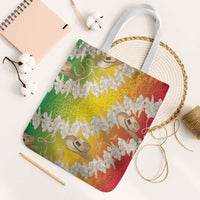Vanuatu Cowboy Tote Bag Straw Hats Hibiscus With Sand Drawing - Polynesian Pride