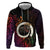 Vanuatu Boar Cowboy Hoodie Tusk Gradient Polynesian Pattern - Polynesian Pride