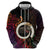 Vanuatu Boar Cowboy Hoodie Tusk Gradient Polynesian Pattern - Polynesian Pride