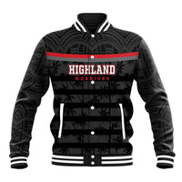 Fiji Naitasiri Rugby Custom Baseball Jacket Go Highland Warriors LT14 Unisex Black - Polynesian Pride