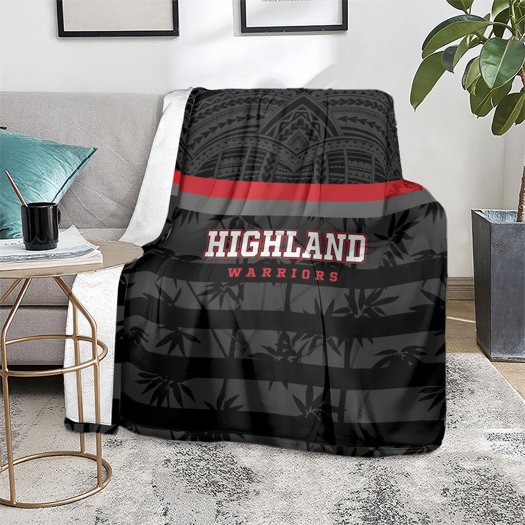 Fiji Naitasiri Rugby Blanket Go Highland Warriors LT14 - Polynesian Pride