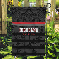 Fiji Naitasiri Rugby Garden Flag Go Highland Warriors LT14 Garden Flag Black - Polynesian Pride