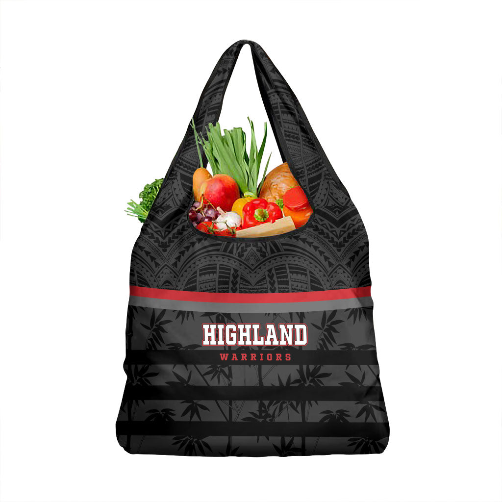 Fiji Naitasiri Rugby Grocery Bag Go Highland Warriors LT14 1-pack One Size Black - Polynesian Pride