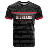 Fiji Naitasiri Rugby Custom T Shirt Go Highland Warriors LT14 Black - Polynesian Pride