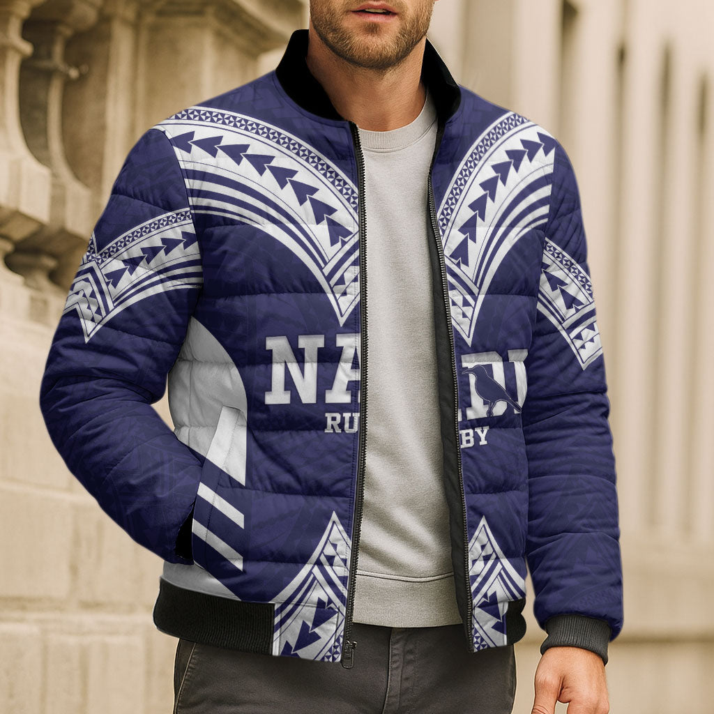Fiji Nadi Rugby Custom Bomber Puffer Jacket Kikau O Nadi Ko LT14 - Polynesian Pride