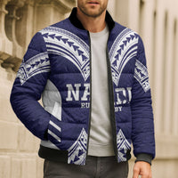 Fiji Nadi Rugby Custom Bomber Puffer Jacket Kikau O Nadi Ko LT14 - Polynesian Pride