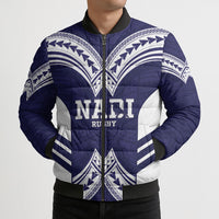 Fiji Nadi Rugby Custom Bomber Puffer Jacket Kikau O Nadi Ko LT14 - Polynesian Pride