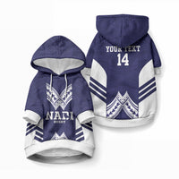 Fiji Nadi Rugby Custom Pet Hoodie Kikau O Nadi Ko LT14 Pullover Blue - Polynesian Pride