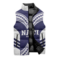 Fiji Nadi Rugby Custom Sleeveless Puffer Jacket Kikau O Nadi Ko LT14 - Polynesian Pride