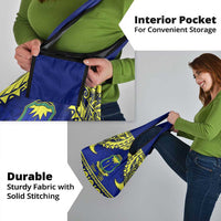 Personalised Fiji Natabua High School Grocery Bag Fijian Tapa Pattern