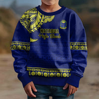 Personalised Fiji Natabua High School Kid Ugly Christmas Sweater Fijian Tapa Pattern LT14 - Polynesian Pride