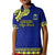 Personalised Fiji Natabua High School Kid Polo Shirt Fijian Tapa Pattern LT14 Kid Blue - Polynesian Pride
