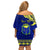 Personalised Fiji Natabua High School Off Shoulder Short Dress Fijian Tapa Pattern LT14 - Polynesian Pride