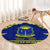 Personalised Fiji Natabua High School Round Carpet Fijian Tapa Pattern LT14 - Polynesian Pride