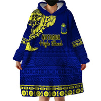 Personalised Fiji Natabua High School Wearable Blanket Hoodie Fijian Tapa Pattern LT14 - Polynesian Pride