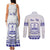 Personalised Fiji Labasa College Couples Matching Tank Maxi Dress and Long Sleeve Button Shirt Fijian Tapa Pattern LT14 - Polynesian Pride