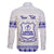 Personalised Fiji Labasa College Family Matching Long Sleeve Bodycon Dress and Hawaiian Shirt Fijian Tapa Pattern LT14 - Polynesian Pride