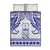 Personalised Fiji Labasa College Quilt Bed Set Fijian Tapa Pattern LT14 White - Polynesian Pride