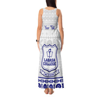 Personalised Fiji Labasa College Tank Maxi Dress Fijian Tapa Pattern LT14 - Polynesian Pride