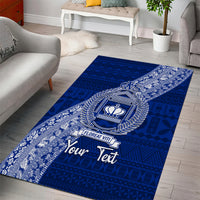 Personalised Fiji Queen Victoria School Area Rug Fijian Tapa Pattern LT14 - Polynesian Pride