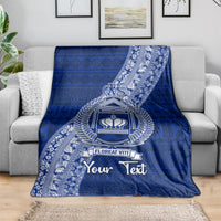 Personalised Fiji Queen Victoria School Blanket Fijian Tapa Pattern LT14 - Polynesian Pride