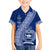 Personalised Fiji Queen Victoria School Kid Hawaiian Shirt Fijian Tapa Pattern LT14 Kid Blue - Polynesian Pride