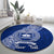 Personalised Fiji Queen Victoria School Round Carpet Fijian Tapa Pattern LT14 - Polynesian Pride