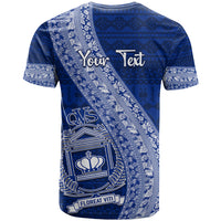 Personalised Fiji Queen Victoria School T Shirt Fijian Tapa Pattern LT14 - Polynesian Pride
