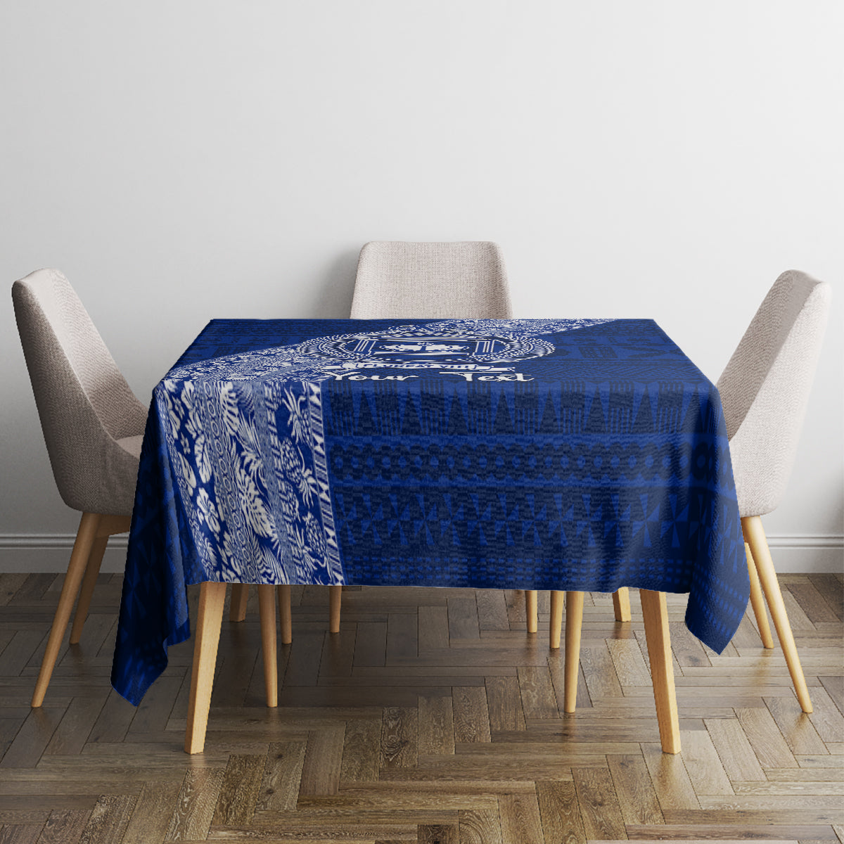 Personalised Fiji Queen Victoria School Tablecloth Fijian Tapa Pattern LT14 - Polynesian Pride