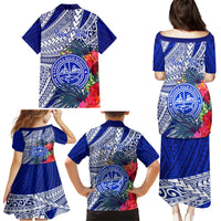 Personalised Samoana High School Family Matching Puletasi Dress and Hawaiian Shirt American Samoa Schools Polynesian Tropical Flowers LT14 - Polynesian Pride