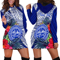 Personalised Samoana High School Hoodie Dress American Samoa Schools Polynesian Tropical Flowers LT14 - Polynesian Pride