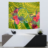 Personalised Leone High School Tapestry American Samoa Schools Polynesian Tropical Flowers LT14 - Polynesian Pride