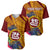 Personalised Tafuna High School Baseball Jersey American Samoa Schools Polynesian Tropical Flowers LT14 - Polynesian Pride