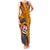 Personalised Tafuna High School Family Matching Tank Maxi Dress and Hawaiian Shirt American Samoa Schools Polynesian Tropical Flowers LT14 Mom's Dress Maroon - Polynesian Pride
