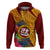 Personalised Tafuna High School Hoodie American Samoa Schools Polynesian Tropical Flowers LT14 Maroon - Polynesian Pride