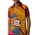 Personalised Tafuna High School Kid Polo Shirt American Samoa Schools Polynesian Tropical Flowers LT14 Kid Maroon - Polynesian Pride