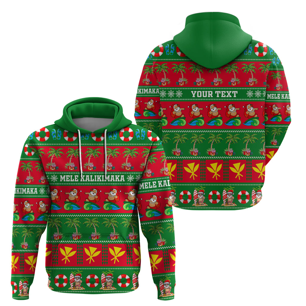 Personalised Hawaii Christmas Hoodie Mele Kalikimaka LT14 - Polynesian Pride