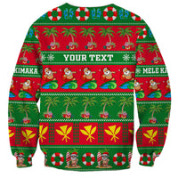 Personalised Hawaii Christmas Sweatshirt Mele Kalikimaka LT14 - Polynesian Pride