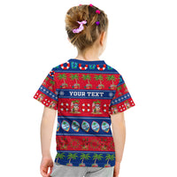 Personalised Guam Christmas Kid T Shirt Felis Pasgua LT14 - Polynesian Pride