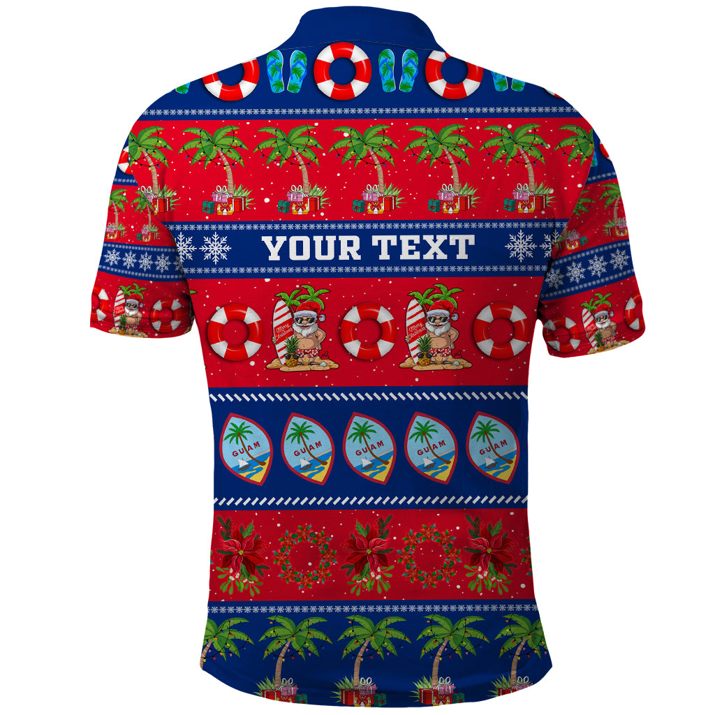Personalised Guam Christmas Polo Shirt Felis Pasgua LT14 - Polynesian Pride