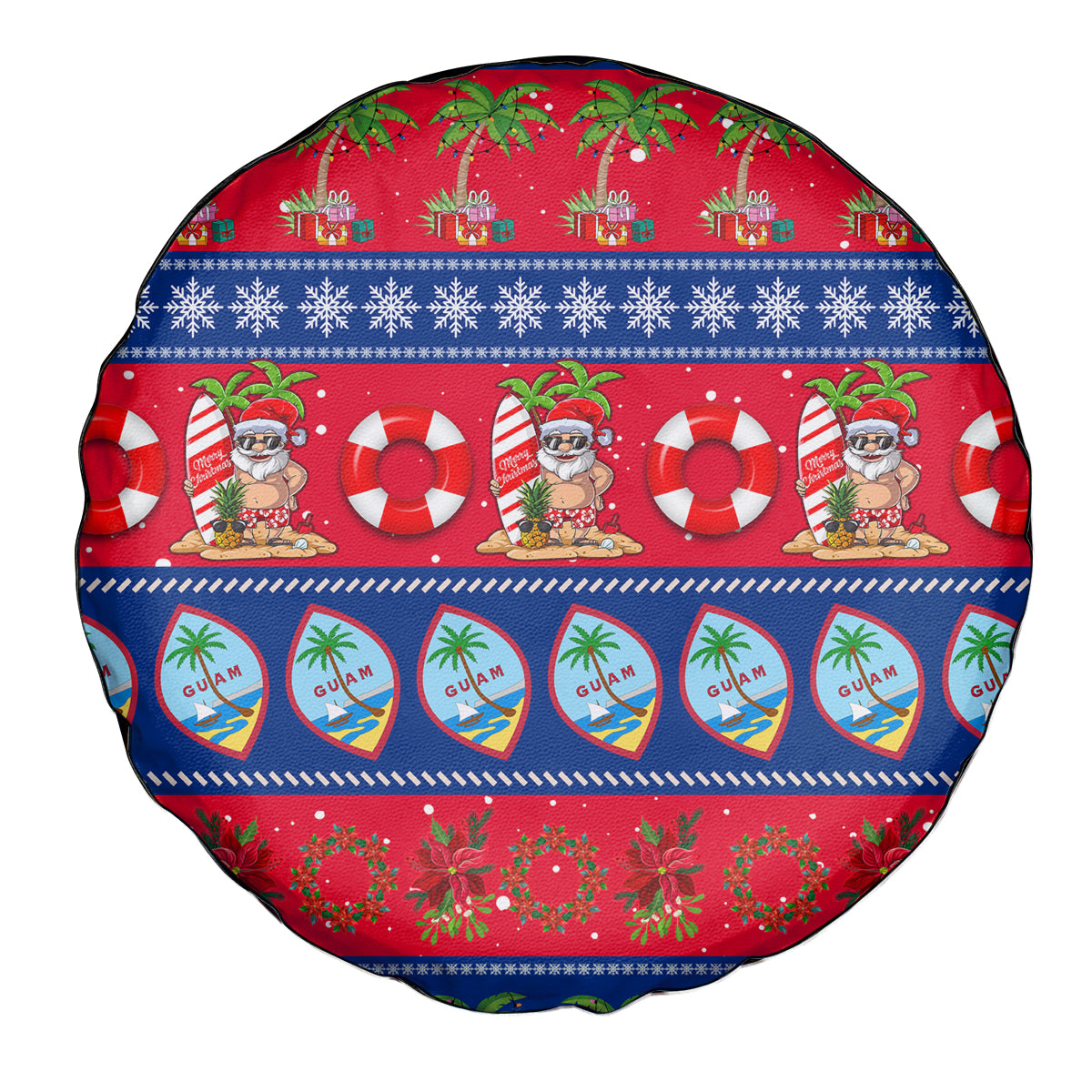 Guam Christmas Spare Tire Cover Felis Pasgua LT14 - Polynesian Pride