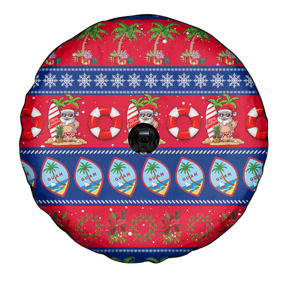Guam Christmas Spare Tire Cover Felis Pasgua LT14 - Polynesian Pride