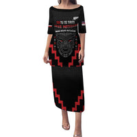 Personalised Toitu Te Tiriti Mana Maori Motuhake Puletasi Aotearoa Haka Face Mix Poutama Art