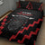 Personalised Toitu Te Tiriti Mana Maori Motuhake Quilt Bed Set Aotearoa Haka Face Mix Poutama Art