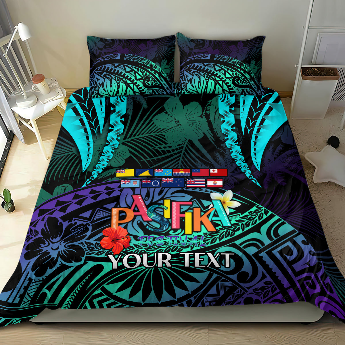 Personalised Pasifika Festival Auckland Bedding Set 2024 Pacific Islands Polynesian Pattern LT14 - Polynesian Pride