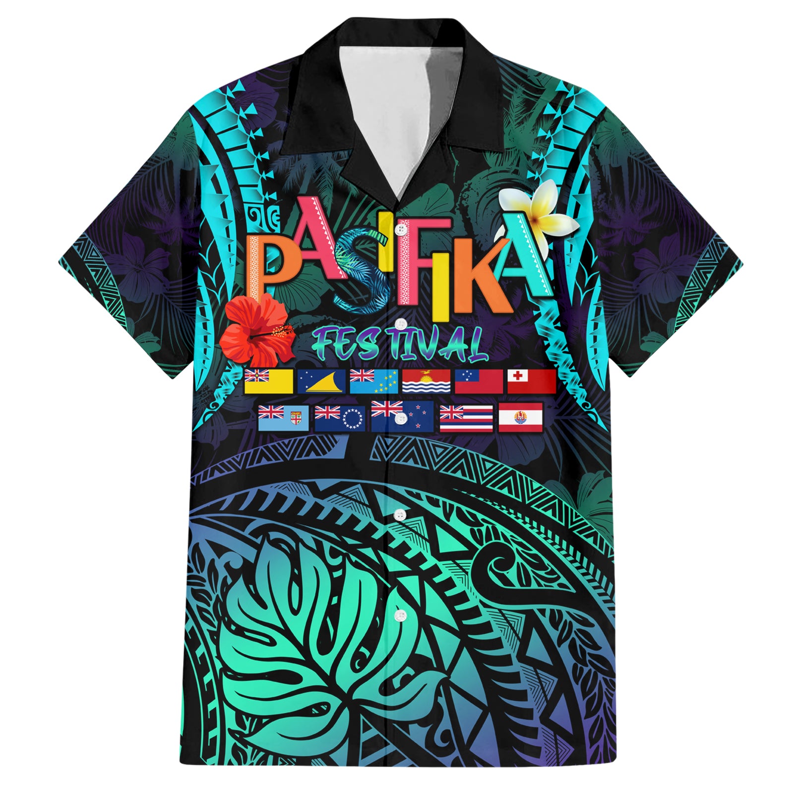 Personalised Pasifika Festival Auckland Hawaiian Shirt 2024 Pacific Islands Polynesian Pattern LT14 Purple - Polynesian Pride