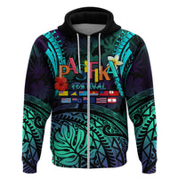 Personalised Pasifika Festival Auckland Hoodie 2024 Pacific Islands Polynesian Pattern LT14 Zip Hoodie Purple - Polynesian Pride