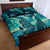 Personalised New Zealand Waitangi Day Quilt Bed Set Hei Tiki With Maori Waka - Whakarare Pattern