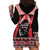 Toitu Te Tiriti O Waitangi Hoodie Dress Maori Wharenui With Taniko Motifs