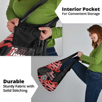 New Zealand 1840 Waitangi Day Grocery Bag Aotearoa Haka Mask - Red Version